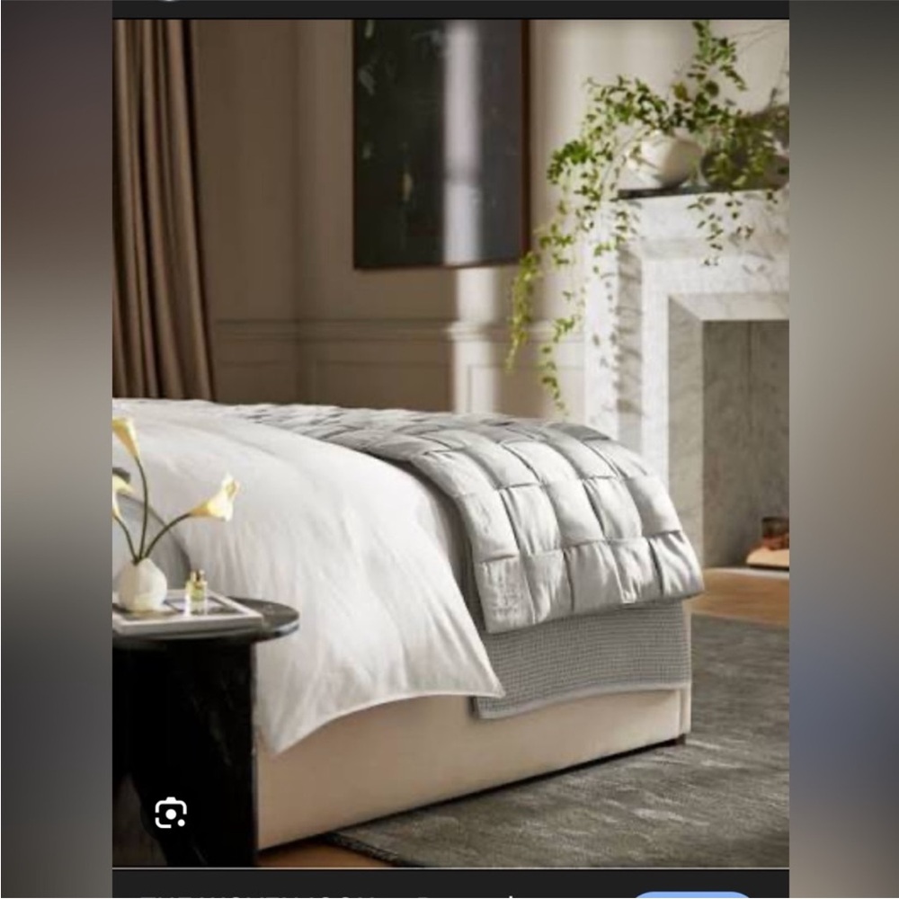 NWT Boll & Branch The Woven Icon Organic Cotton Mist Grey